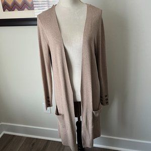 Joseph A Beige Long Cardigan M